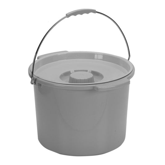 Commode Bucket with Handle and Lid, 12qt