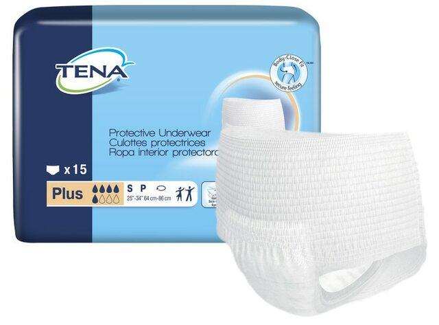 TENA® Protective Underwear, Plus Absorbency, Small 15/Bag