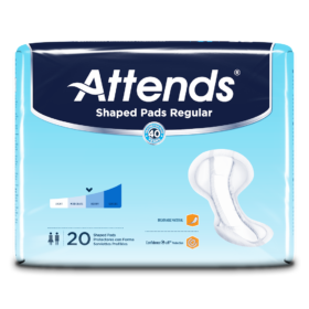 ATTENDS SHAPED PAD DAY REGULAR 24.5" - 20 PAD PER PRINTED PACKAGE