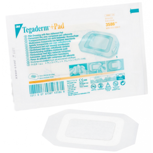 Tegaderm+ Pad Film Dressing With Non Adherent Pad 9cm x 10cm 25/Box