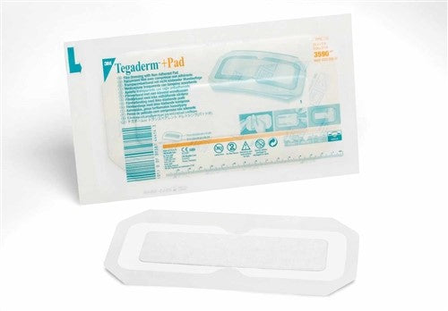 Tegaderm +Pad Film Dressing with Non Adherent Pad 9cm x 20cm 25/Box