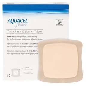 Aquacel Foam Adhesive 17.5cm x 17.5cm 10/Box