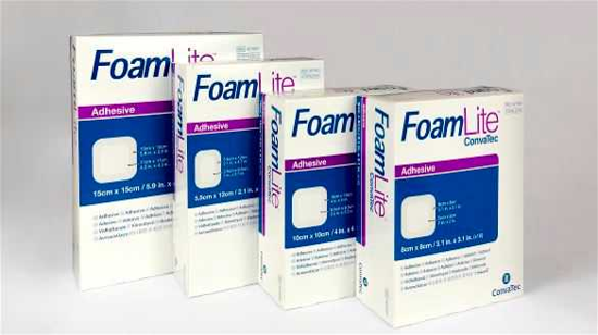 Aquacel FoamLite Adhesive 8cm x 8cm 10/Box