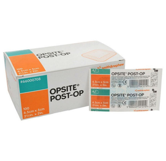 Opsite Post-Op 6.5cm x 5cm 100/Box