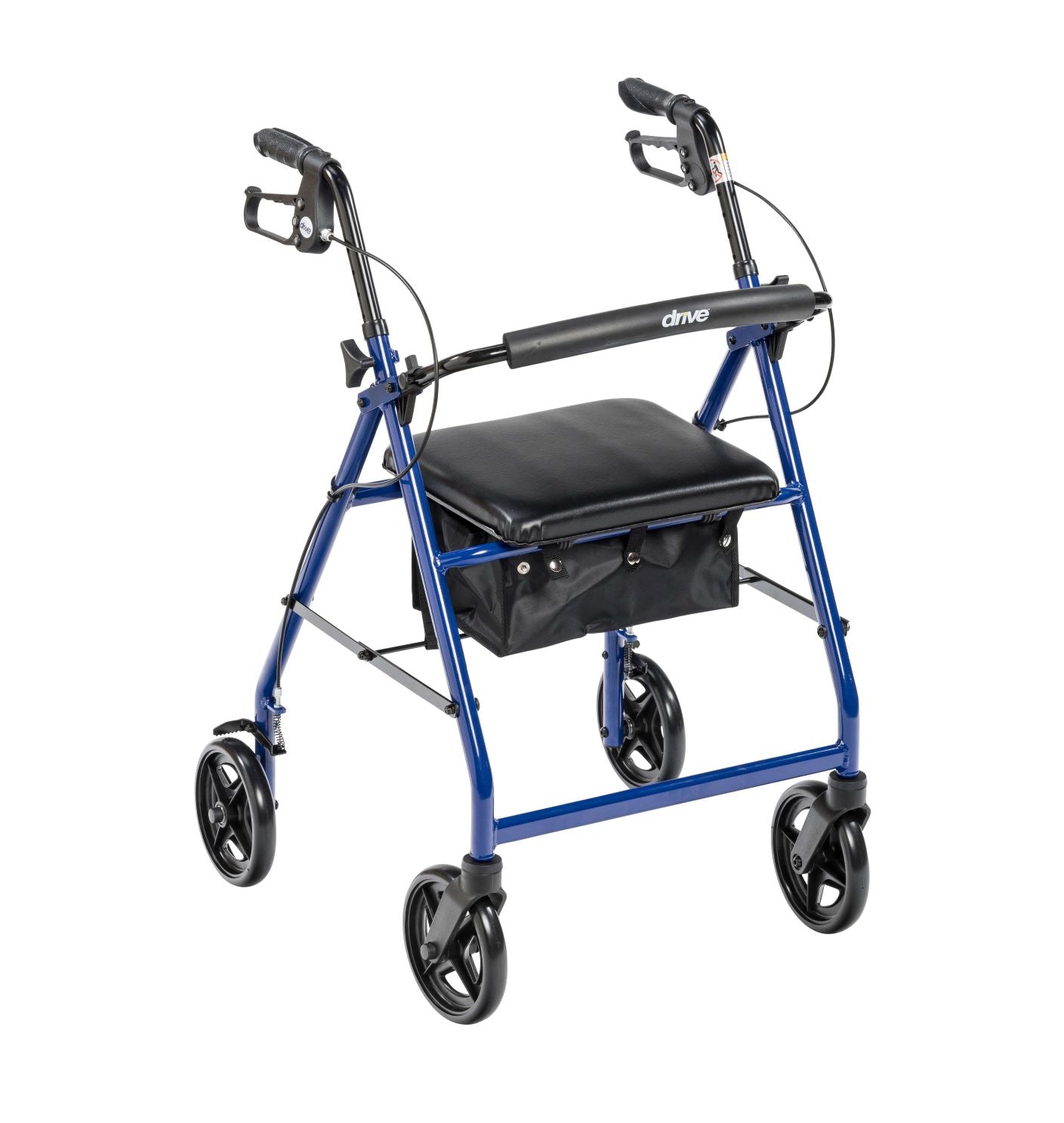 Aluminum Rollator with 7.5" Casters - Blue