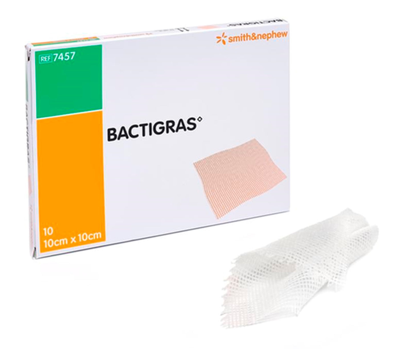 Bactigras Total Antiseptic Dressing 10cm x 10cm 10/Box
